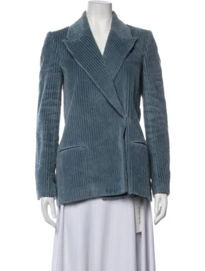 Pre-owned Victoria Beckham Blazer In Blue