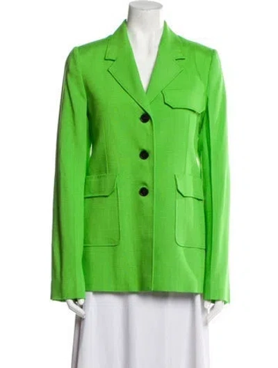 Pre-owned Victoria Beckham Blazer In Green