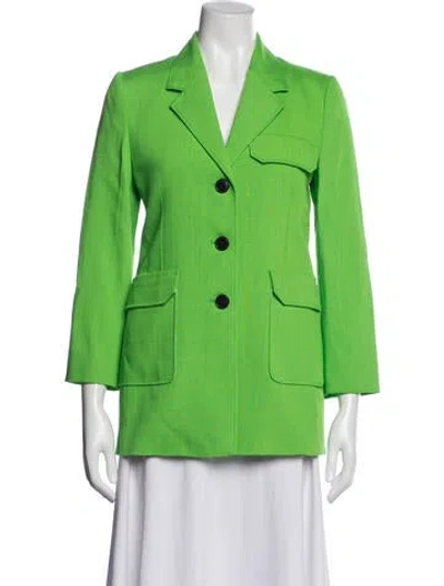 Pre-owned Victoria Beckham Blazer In Green