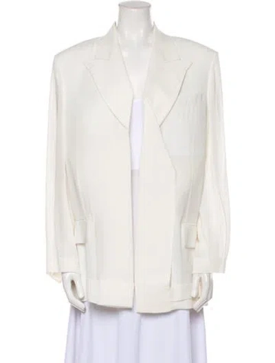 Pre-owned Victoria Beckham Blazer In Neutral