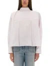 Shop Victoria Beckham Blouse With Knotted Collar