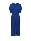 Victoria Beckham Women's Sapphire Blue Midi Dress In Blue