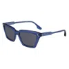 Victoria Beckham Blue Acetate Sunglasses In Blue