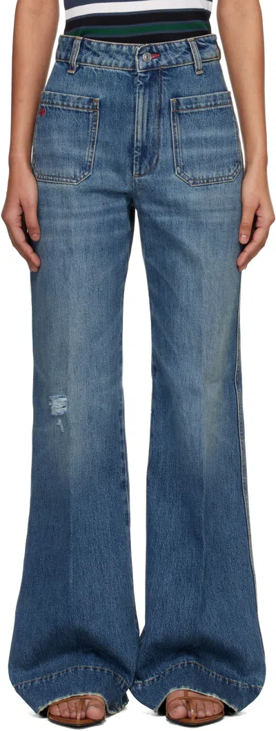 Victoria Beckham Blue Alina Jeans