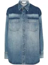 Victoria Beckham Women Camicia In Denim Schiarito In Blue