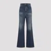 Victoria Beckham Wide Leg Kick Jeans Women In Blue