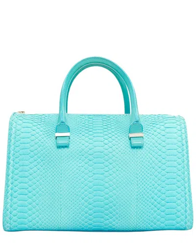 Pre-owned Victoria Beckham Blue Leather Seven Satchel Bag (authentic Pre-loved)
