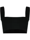 Victoria Beckham Women Body Strap Bandeau Top In Black