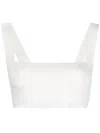 Victoria Beckham Vb Body Strap Bandeau Top In White