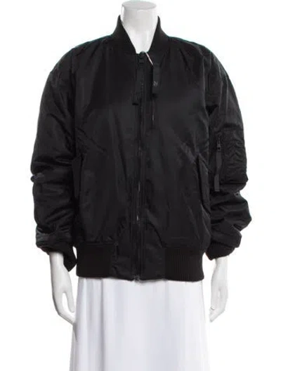 Pre-owned Victoria Beckham Bomber Jacket In Black