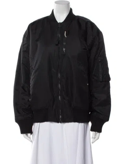 Pre-owned Victoria Beckham Bomber Jacket In Black