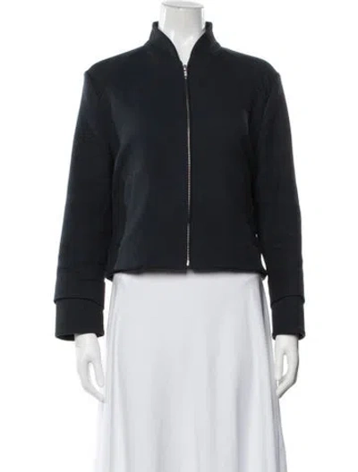 Pre-owned Victoria Beckham Bomber Jacket In Blue