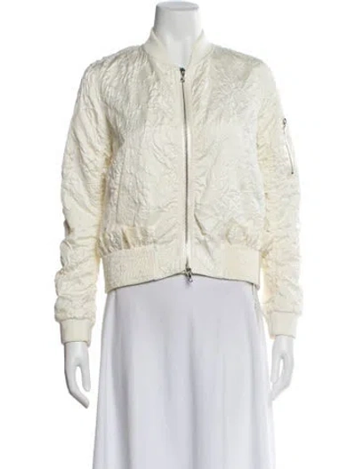 Pre-owned Victoria Beckham Bomber Jacket In Neutral