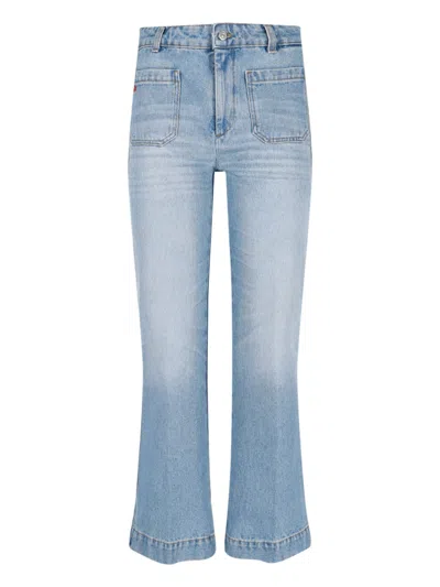 Victoria Beckham Bootcut Jeans In Light Blue