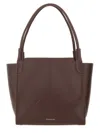 Victoria Beckham Bordeaux Leather Handbag