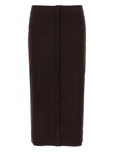 Victoria Beckham 'bottoni' Midi Skirt