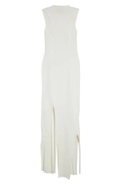 Victoria Beckham Braided Detail Sleeveless Rib Knit Dress In White |  ModeSens