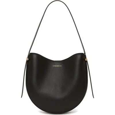 Victoria Beckham Dia Leather Hobo Bag In Black