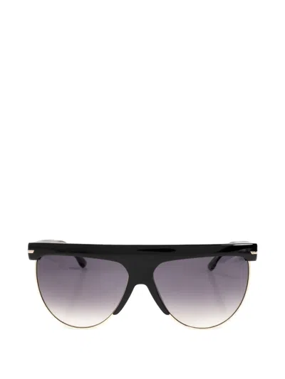 Victoria Beckham Browline-frame Sunglasses In Black