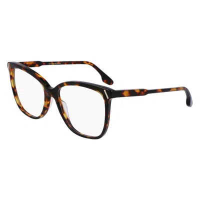 Victoria Beckham Brown Acetate Glasses (frames)