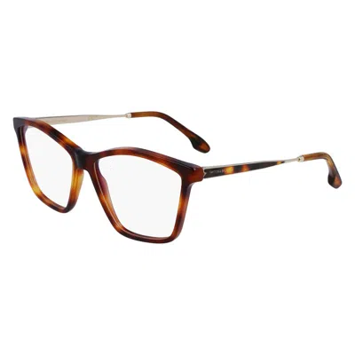 Victoria Beckham Brown Acetate Glasses (frames)