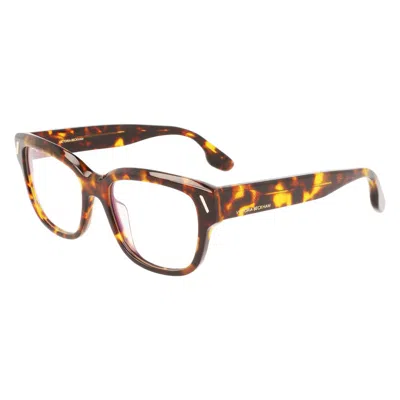 Victoria Beckham Brown Acetate Glasses (frames)