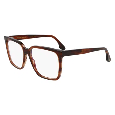 Victoria Beckham Brown Acetate Glasses (frames)