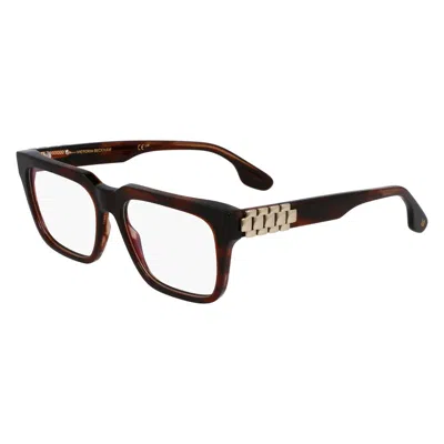 Victoria Beckham Brown Acetate Glasses (frames)