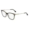 Victoria Beckham Brown Acetate Glasses (frames) In Black