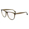 Victoria Beckham Brown Acetate Glasses (frames) In Green