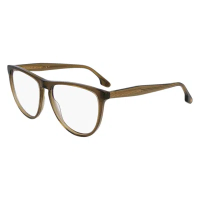 Victoria Beckham Brown Acetate Glasses (frames) In Green