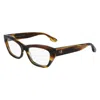 Victoria Beckham Brown Acetate Glasses (frames) In Metallic