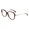 Victoria Beckham Brown Acetate Glasses (frames) In Multi