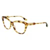 Victoria Beckham Brown Acetate Glasses (frames) In Multi