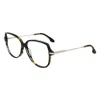 Victoria Beckham Brown Acetate Glasses (frames) In Multi