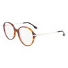 Victoria Beckham Brown Acetate Glasses (frames) In Multi
