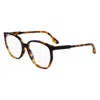 Victoria Beckham Brown Acetate Glasses (frames) In Multi