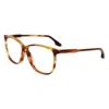 Victoria Beckham Brown Acetate Glasses (frames) In Multi