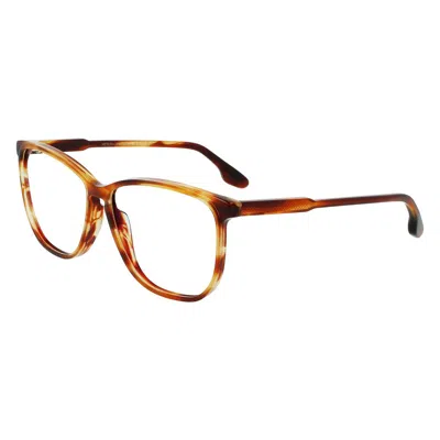 Victoria Beckham Brown Acetate Glasses (frames) In Multi