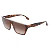 Victoria Beckham Brown Acetate Sunglasses