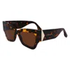 Victoria Beckham Brown Acetate Sunglasses