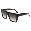 Victoria Beckham Brown Acetate Sunglasses In Brown