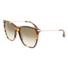 Victoria Beckham Brown Acetate Sunglasses