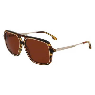 VICTORIA BECKHAM BROWN ACETATE SUNGLASSES