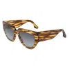 Victoria Beckham Brown Acetate Sunglasses In Brown