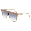 Victoria Beckham Brown Acetate Sunglasses In Neutral