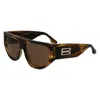 Victoria Beckham Brown Acetate Sunglasses In Brown