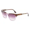 Victoria Beckham Brown Acetate Sunglasses In Multi