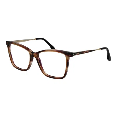 Victoria Beckham Brown Metal & Plastic Glasses (frames)