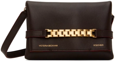 Victoria Beckham Brown Mini Pouch In Cocoa